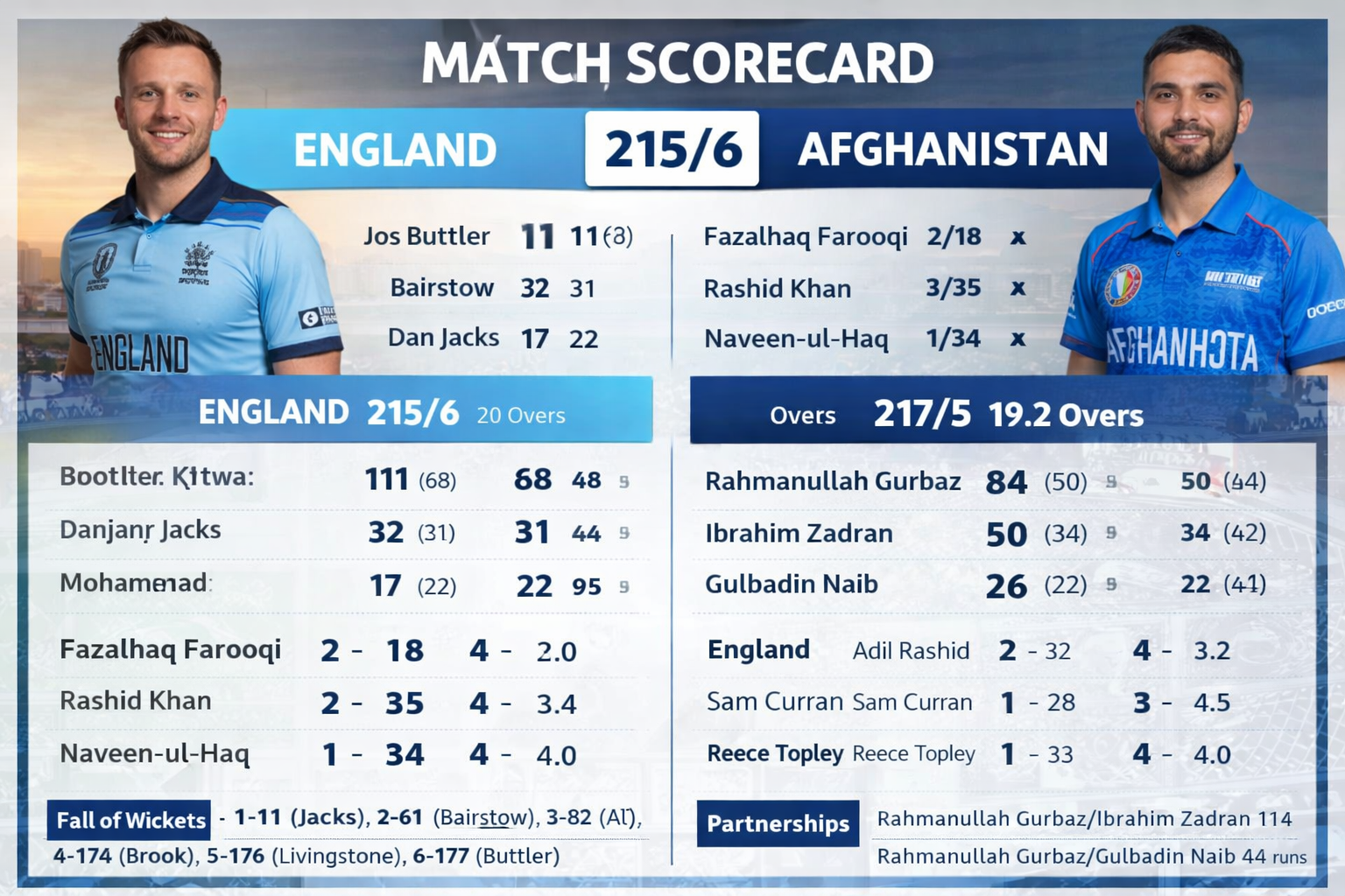 afghanistan national cricket team vs england cricket team match scorecar